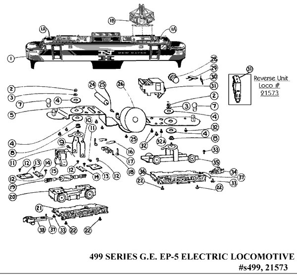 American Flyer 499 Series GE EP-5 Electric Locomotive